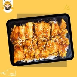 ข้าวไก่ทอดซอสเกาหลี