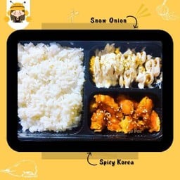 2in1 ข้าวไก่ทอดซอสเกาหลี+ไก่กรอบราดซุปเปอร์ชีส