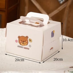 กล่องเค้ก 1 ปอนด์ (สีขาว)