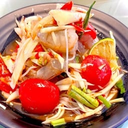 ตำซั่วกุ้งสดปลาร้า