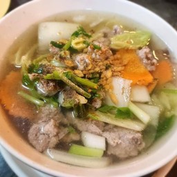 Clear Soup With Tofu And Minced Pork
