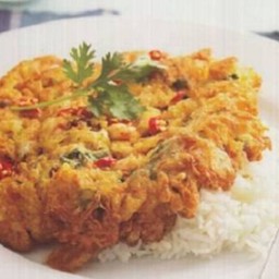 ไข่เจียวทรงเครื่องราดข้าว