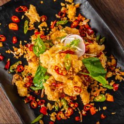 ปลาหมึกคั่วพริกเกลือ