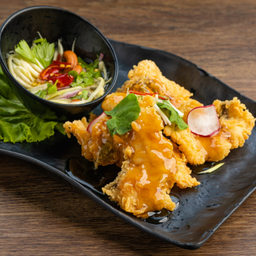 ปลากะพงทอดน้ำปลา