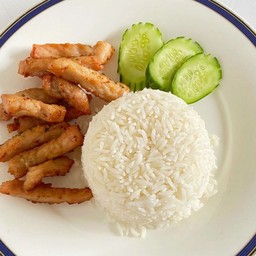 ข้าวหมูทอด