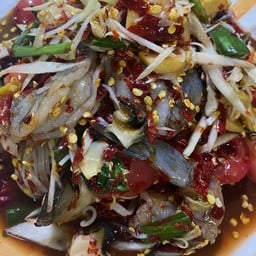 ตำปู ปลาร้า กุ้ง สด