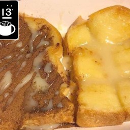 ปังปิ้งทูโทนเนยนม+โอวัลติน