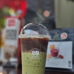 ชาเขียว+ช็อตกาแฟ