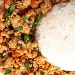 ข้าวกระเพราหมูสับ