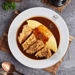 ข้าวห่อไข่หน้าหมูทอดราดซอสมิโสะแดงสไตล์นาโกย่า