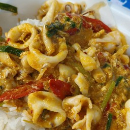 ผัดผงกะหรี่หมึก