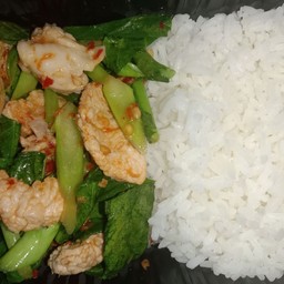 ข้าวคะน้าหมู