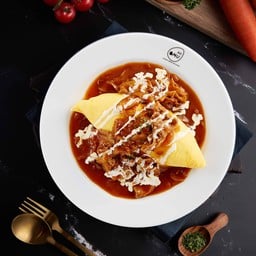 ข้าวห่อไข่ราดซอสฮายาชิ