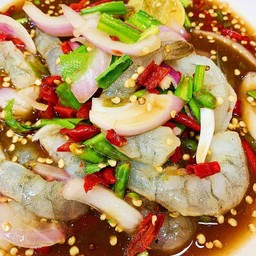 ยำกุ้ง สด  เด้ออ..