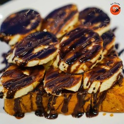 ปังปิ้งเนยนมช็อก+กล้วยหอมทอง