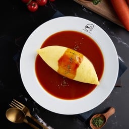 ข้าวห่อไข่ราดซอสเดมิกลาส