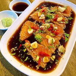 แซลมอนดองซีอิ๊ว