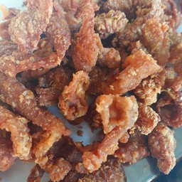 หนังไก่ทอด