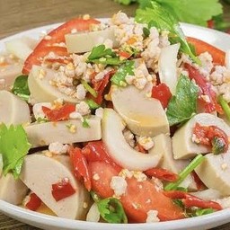 ยำหมูยอ + หมูสับ