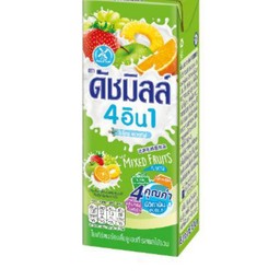 นมเปรี้ยวดัชมิลล์ 4 อิน 1 โยเกิร์ตพร้อมดื่มยูเอชที รสผลไม้รวม