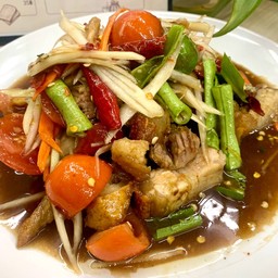 ตำหมูกรอบ
