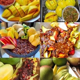 ผลไม่รวมราดน้ำปลาหวาน