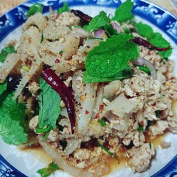 ลาบไก่+ สไบนาง(สูตรอีสาน)