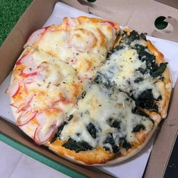 หน้าผักโขม+ปูอัดกุ้ง(เล็ก)