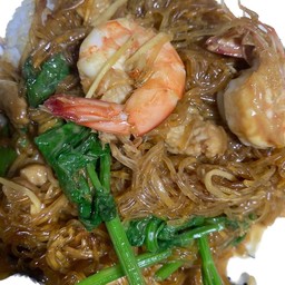 ข้าวหน้ากุ้งอบวุ้นเส้น