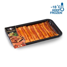 หมูสามชั้นหมักซอสสไตล์เกาหลี 200g - แช่แข็ง
