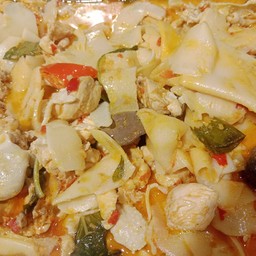 แกงไก่หน่อไม้ดอง+ข้่าว