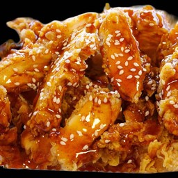 ไก่ไม่มีกระดูกราดซอสเกาหลี