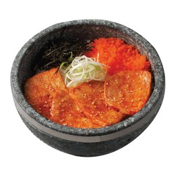 ข้าวหน้าหมูย่างซอสเกาหลี+ไข่กุ้ง