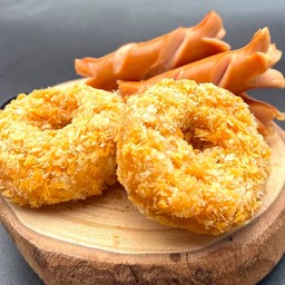 โดนัทกุ้ง&ใส้กรอกหนังกรอบ(ซอสมะเขือเทศ)