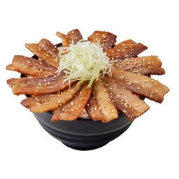 ข้าวหน้าหมูสามชั้นสุขล้น เมกะไซส์ 12 ชิ้น