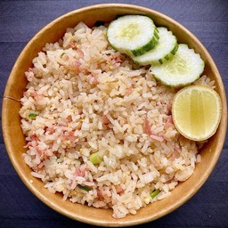 ข้าวผัดไข่+แหนม