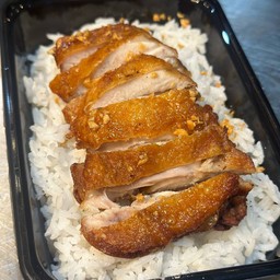 ข้าวไก่ทอด สูตร ต้นตำรับ + น้ำจิ้มแจ่ว