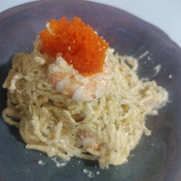 สปาเก็ตตี้ครีมไข่กุ้ง