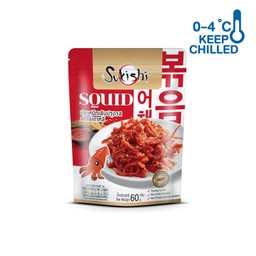 ปลาหมึกเส้นปรุงรส 60g - แช่เย็น