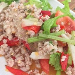 ยำวุ้นเส้นหมูสับ
