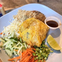 ข้าวยำ+ไข่เจียว