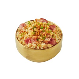 ข้าวผัดกระเทียมเบคอน