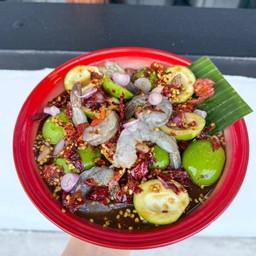 ตำมะม่วงเบากุ้งสด