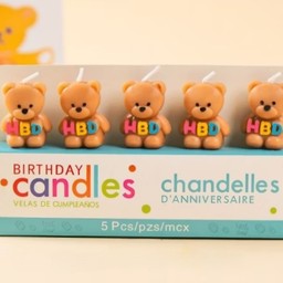 เทียนหมี HBD 1 ตัว