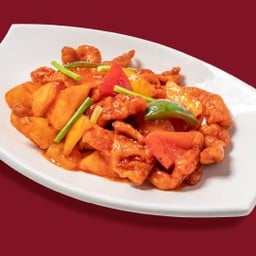 ไก่กรอบผัดเปรี้ยวหวาน