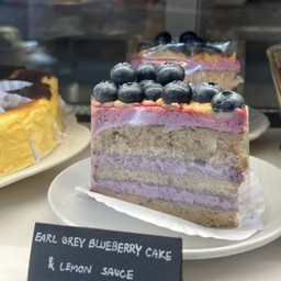 Earl grey blueberry fresh cream cake