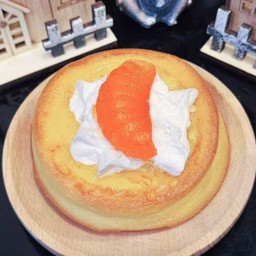 เค้กแยมส้ม+วิปครีม