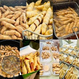 กล้วยทอดโมเลน(ไส้กล้วยตากอบน้ำผิ้ง)