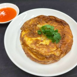 ไข่เจียวหมูสับ Thai Omelet With Minced Pork