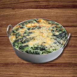 ผักโขมอบชีส